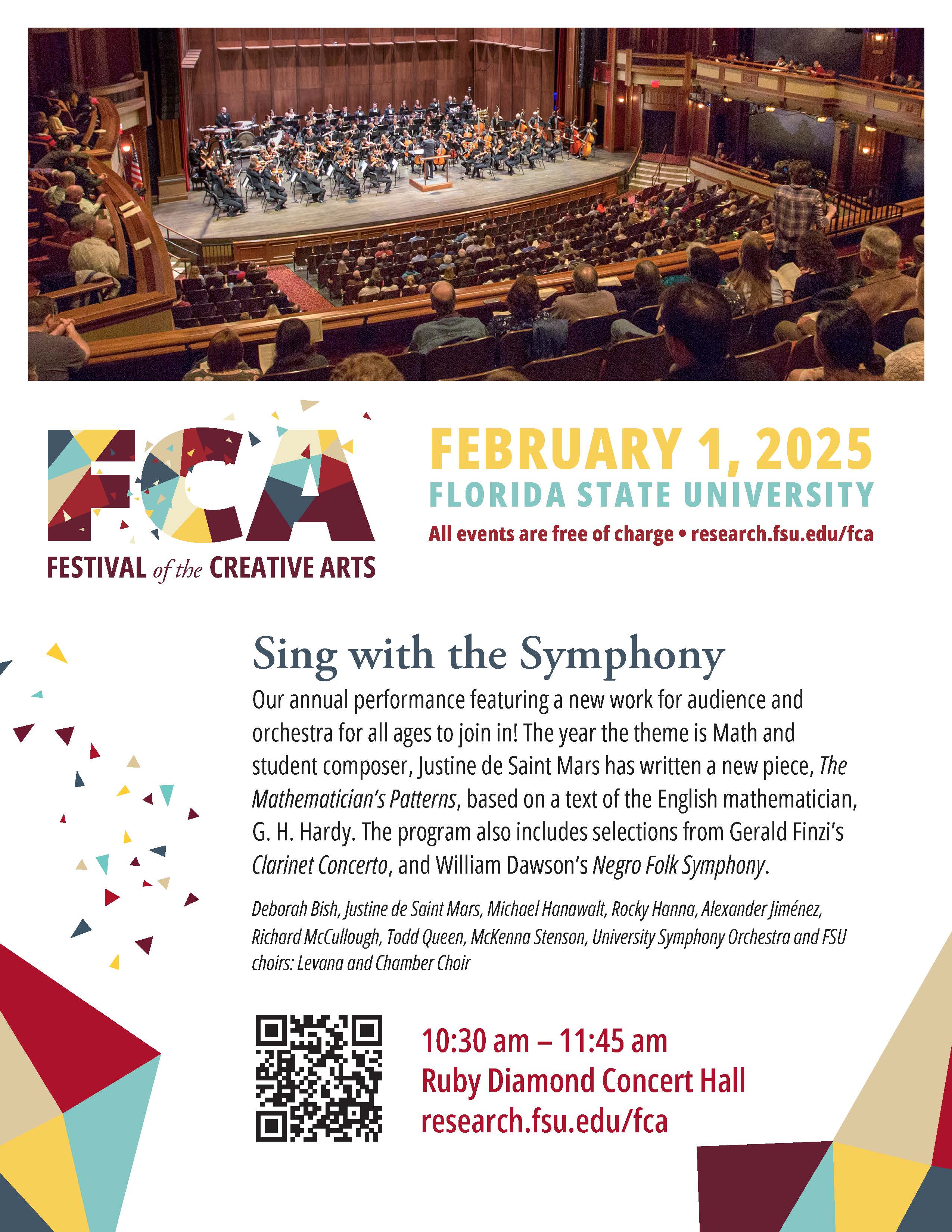 FCA Sing with the Symphony 2025 Flyer Image